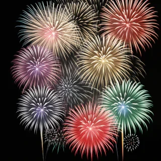 fireworks transparent background