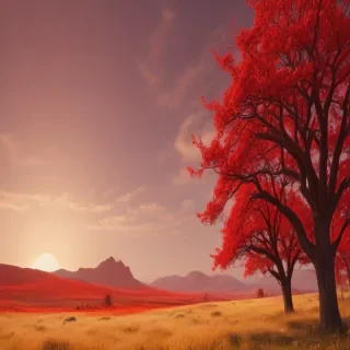 red bg plain