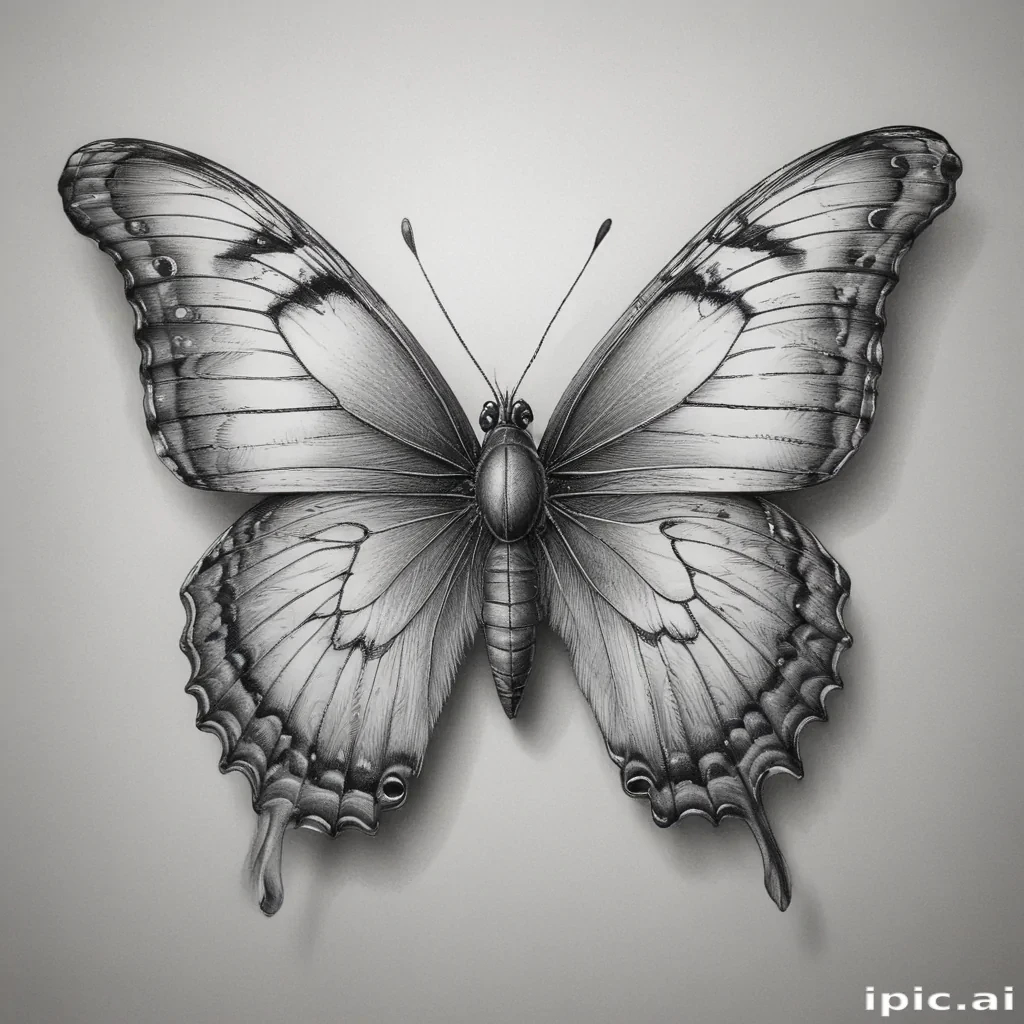 buterfly sketch