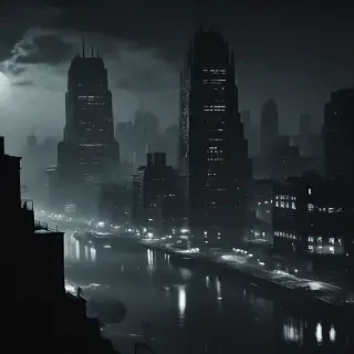 dark city background