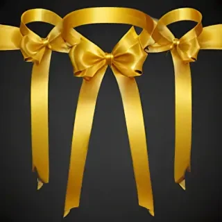 gold ribbon clipart