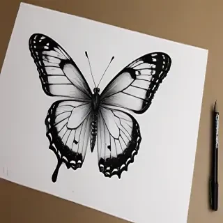 butterfly drawling