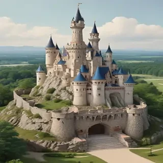 cartoon of castle