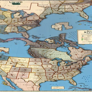 map of united states with states