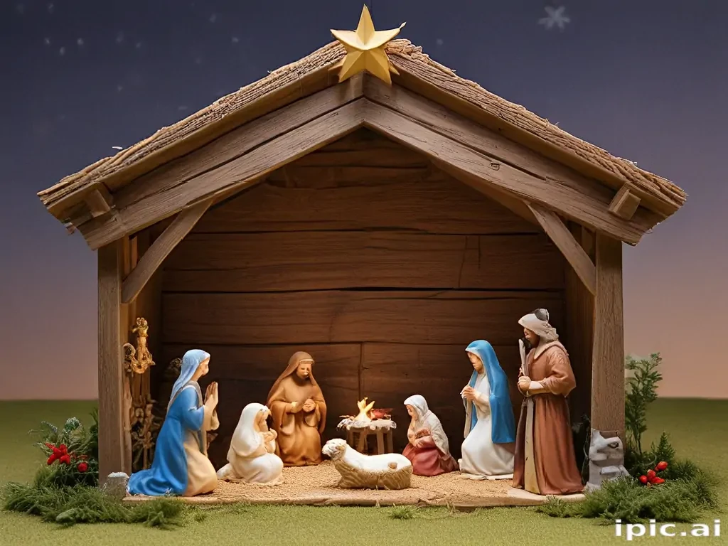 free christmas nativity scene