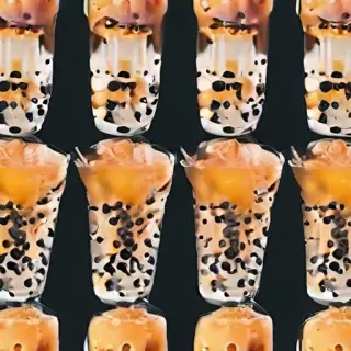 aesthetic boba tea background
