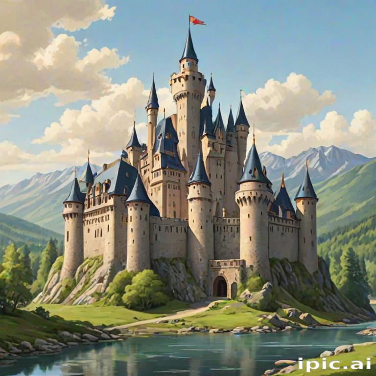 cartoon of castle