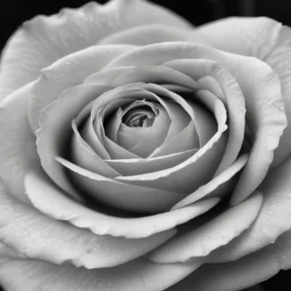 black and white rose background