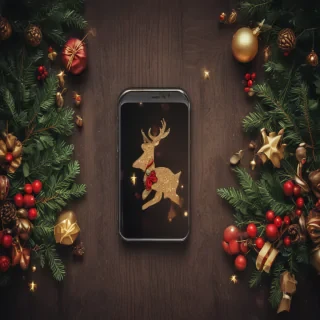 iphone simple christmas wallpaper