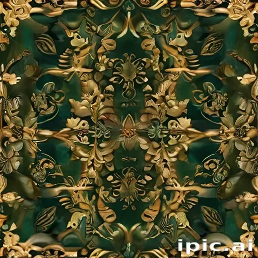 gold and green background