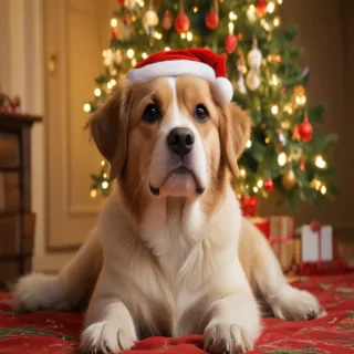 dog christmas photos