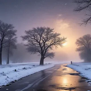 snowing iphone wallpaper