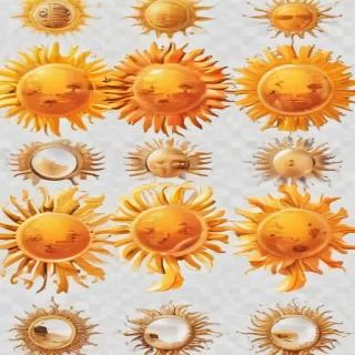 sun clip art transparent background