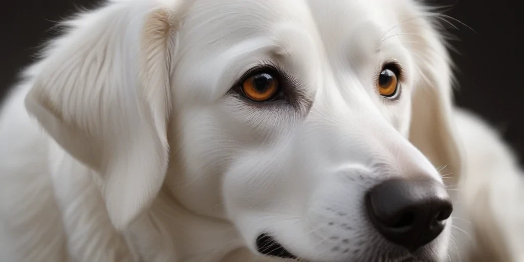 white dog