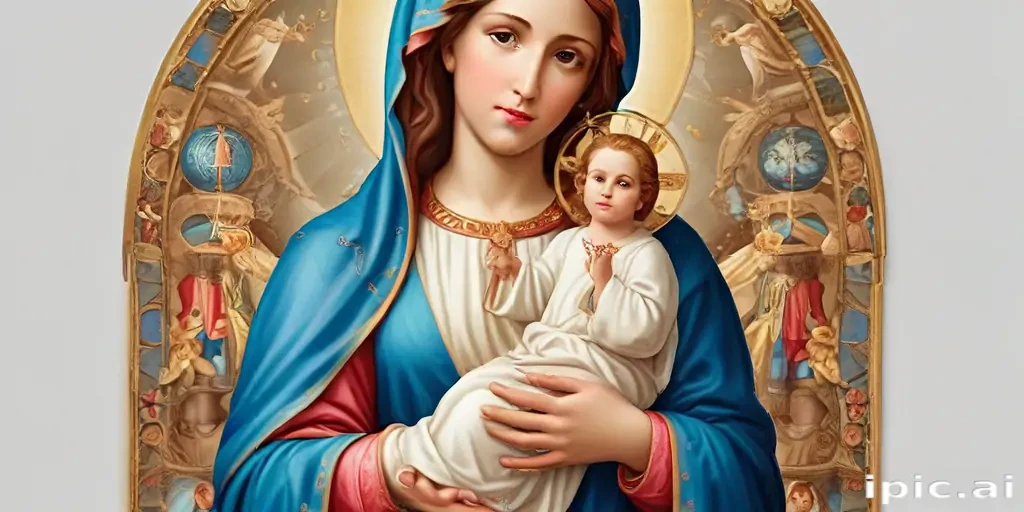 virgin mary clipart
