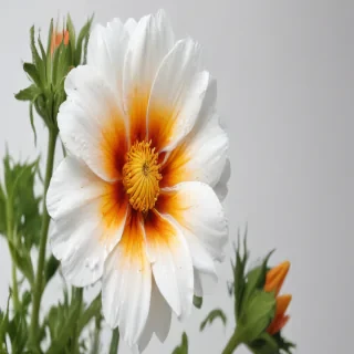 flower white bg