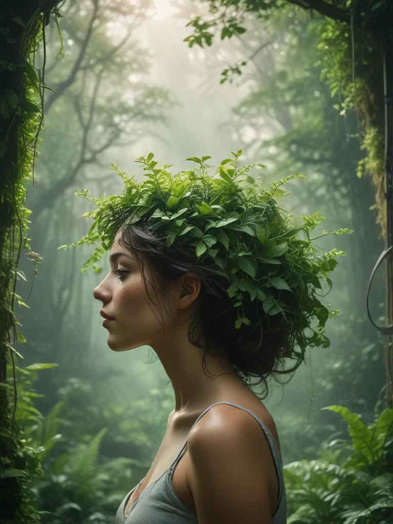 greenery background aesthetic