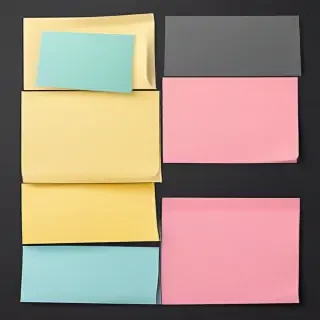 sticky note with transparent background