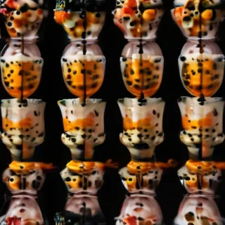 boba tea background
