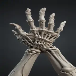 skeleton hands png