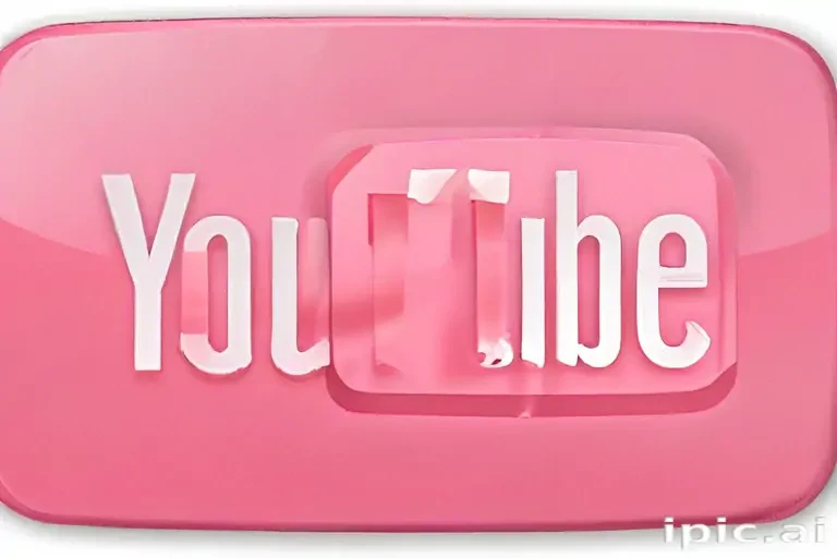 pink youtube logo
