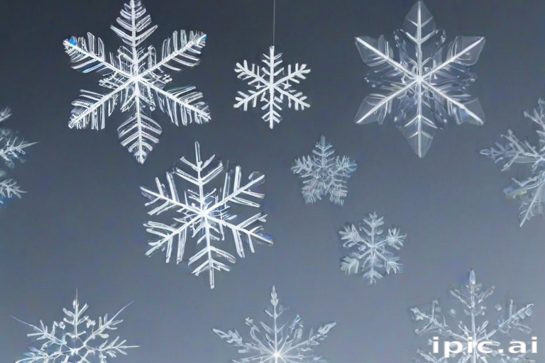 transparent snowflakes