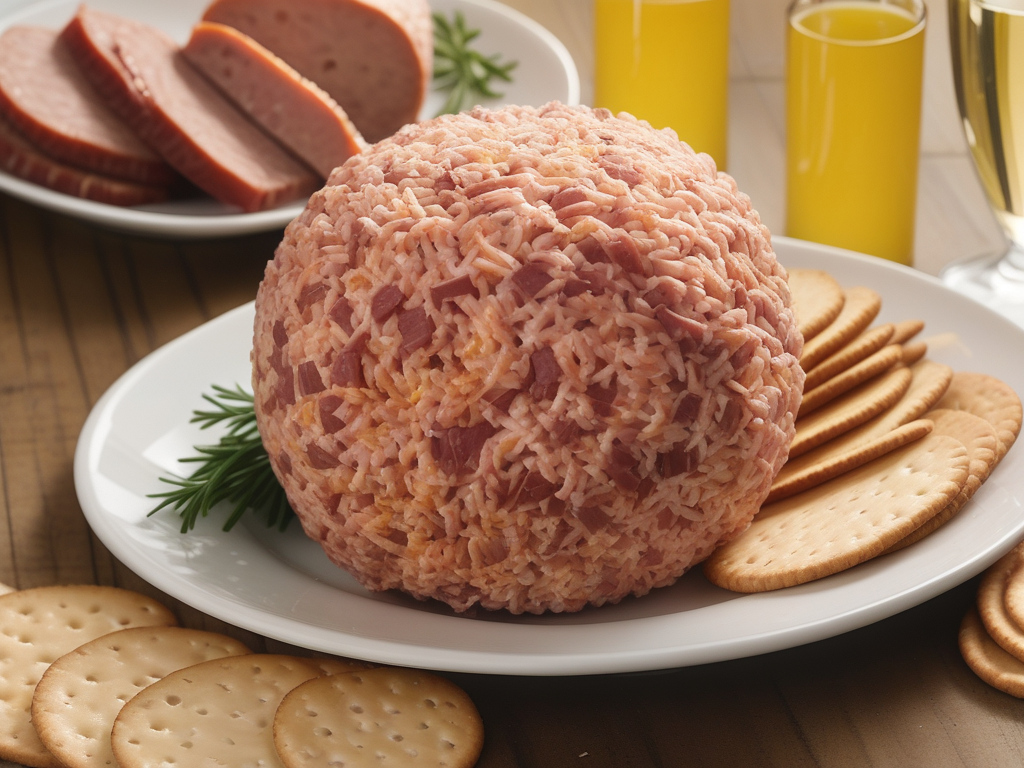 cheese ball with corned beef