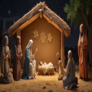 free christmas nativity scene
