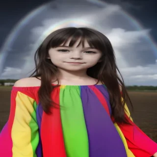 cute rainbow background