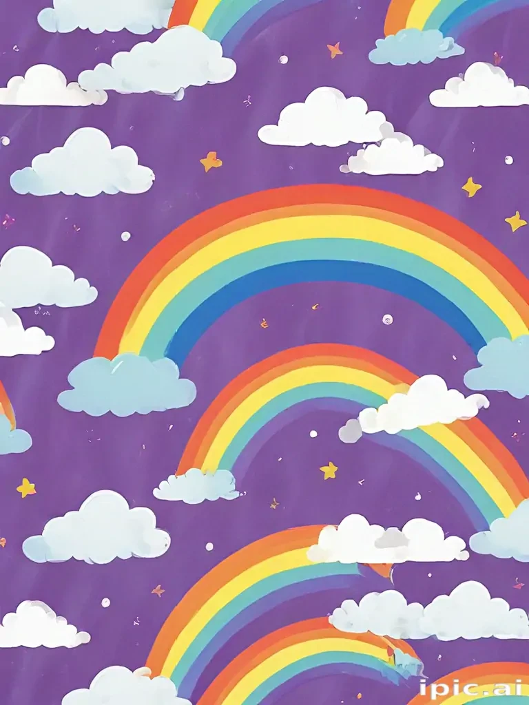 cute rainbow background