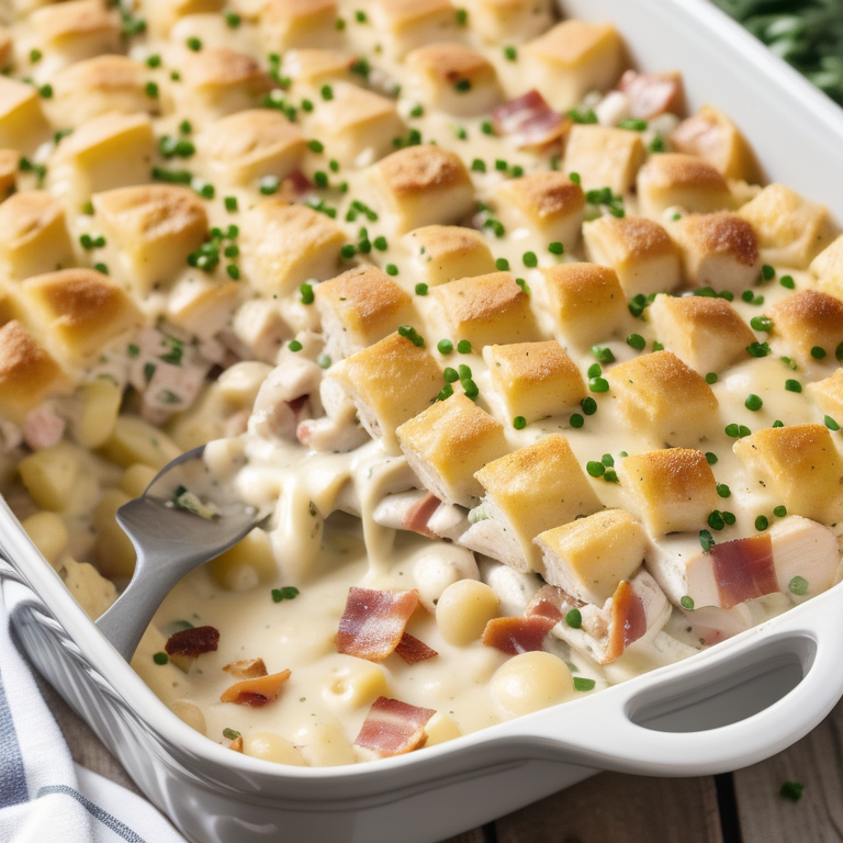 chicken bacon ranch casserole with potatoes