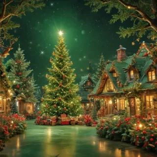christmas wallpaper green