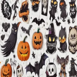 halloween stickers png