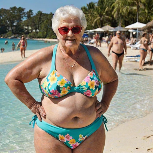fat granny in bikini