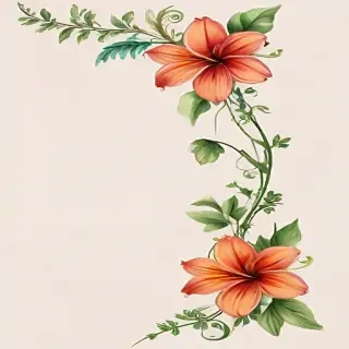 png border flower
