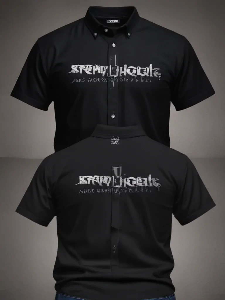 black shirt mock up