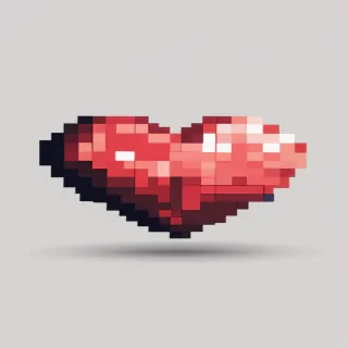 pixelated heart png