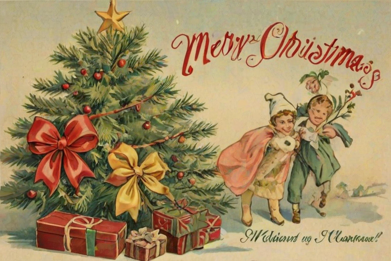 merry christmas images vintage
