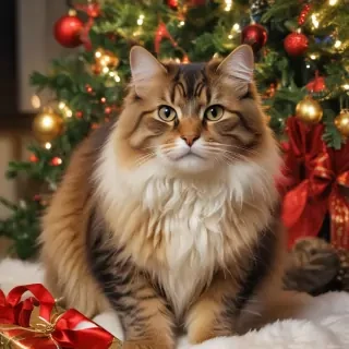 christmas images cats