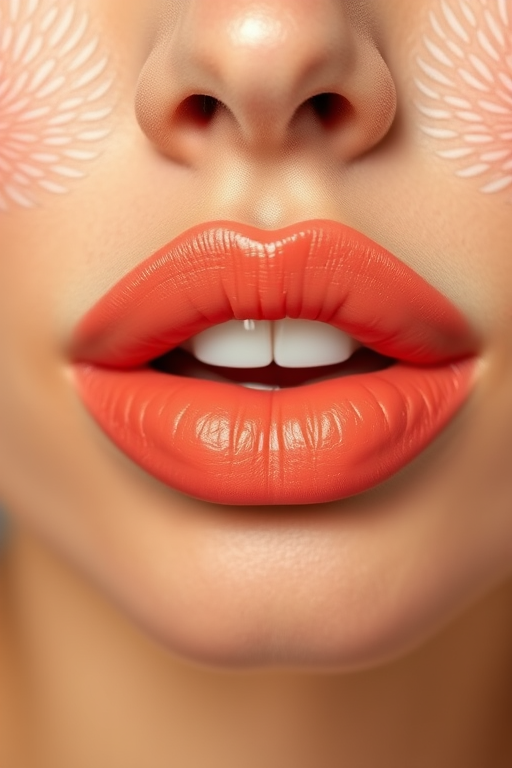 Classic coral lips with a satin finish, perfectly balanced between warm and cool tones, radiating cheerfulness and Mediterranean charm