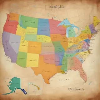 map of usa states