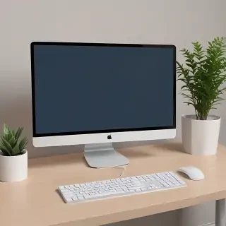 computer mockup