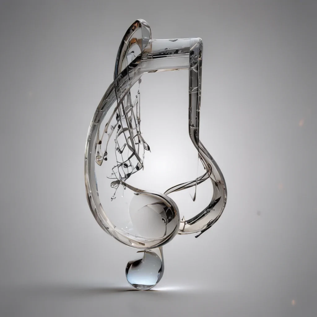 transparent music note