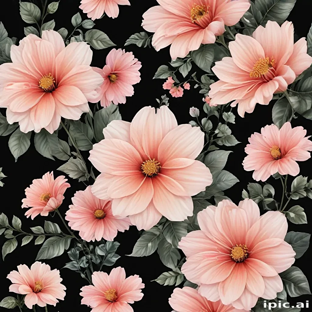 aesthetic flowers transparent background