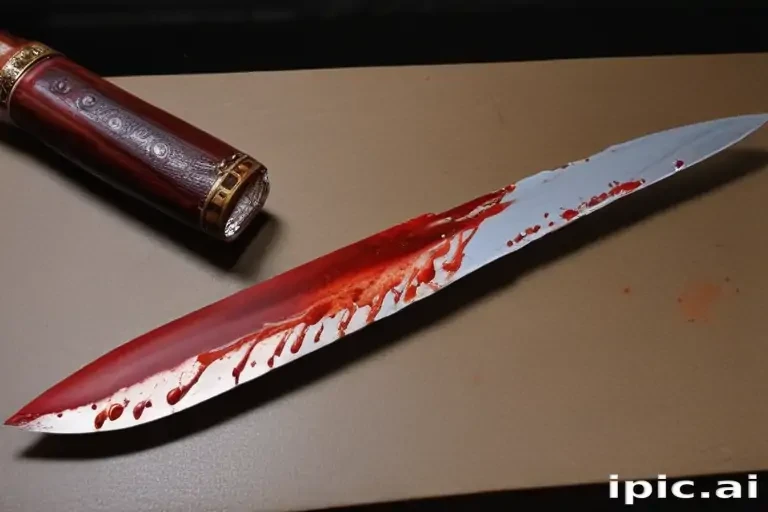 bloody knife aesthetic