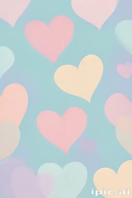 pastel heart wallpaper