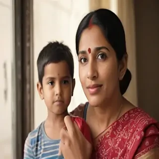 indian mom and son