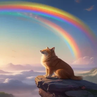 cute rainbow background