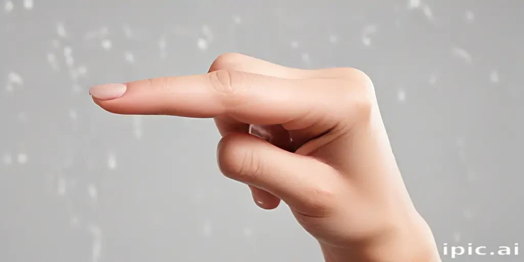 point finger png