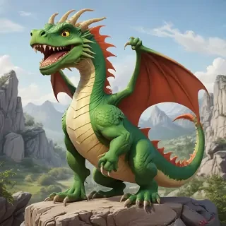 cartoon of a dragon